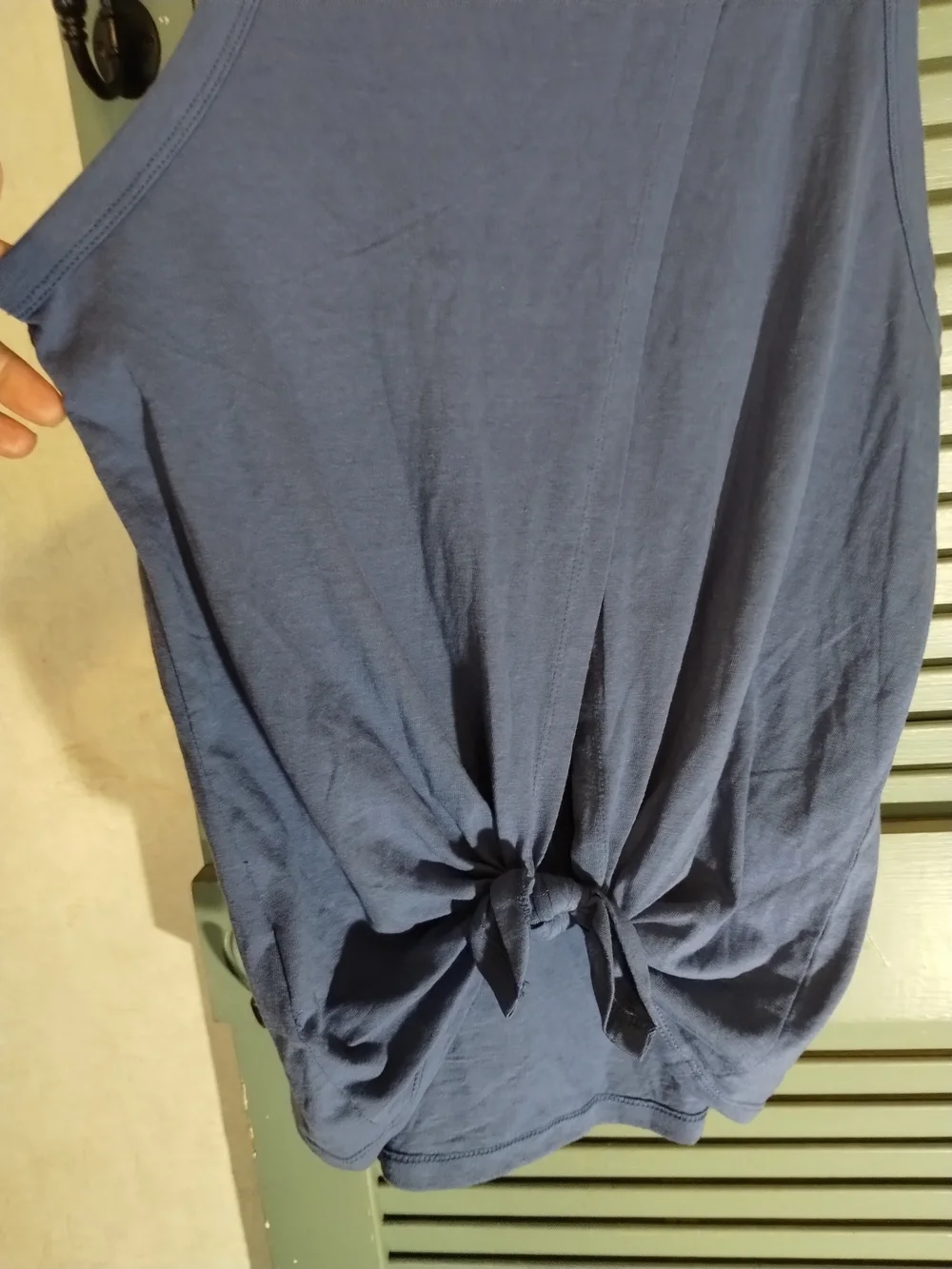 J. Crew Blue Crewneck Tank Top